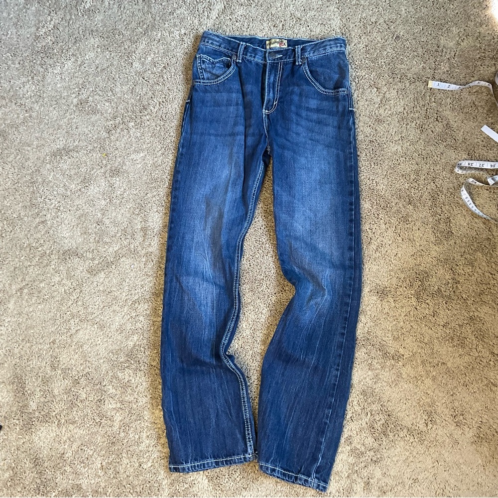 Wrangler 20X Classic Fit Blue Jeans girls size 16  Regular Cotton Denim
